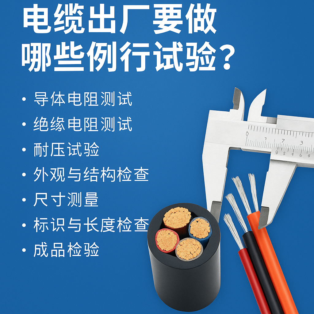 電纜出廠要（yào）做哪些例行試驗？一文講清（qīng）最（zuì）關鍵的7項檢測（cè）