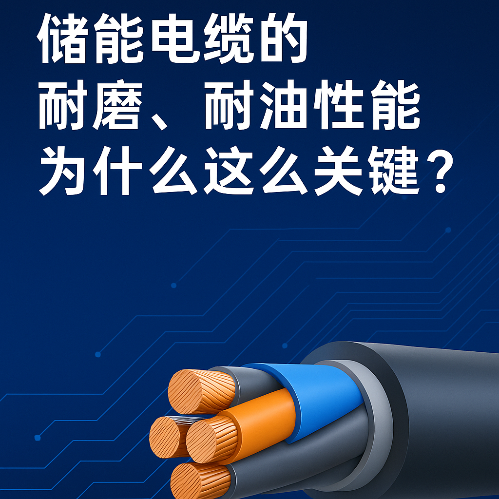 儲能電纜的耐磨、耐油性（xìng）能為什麽這麽關鍵？真實工況告訴你答案